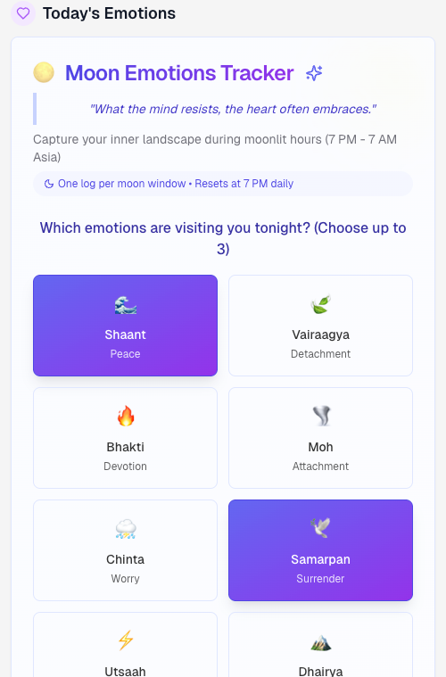 SomRatri Mobile App Features - Moon-aligned application interface